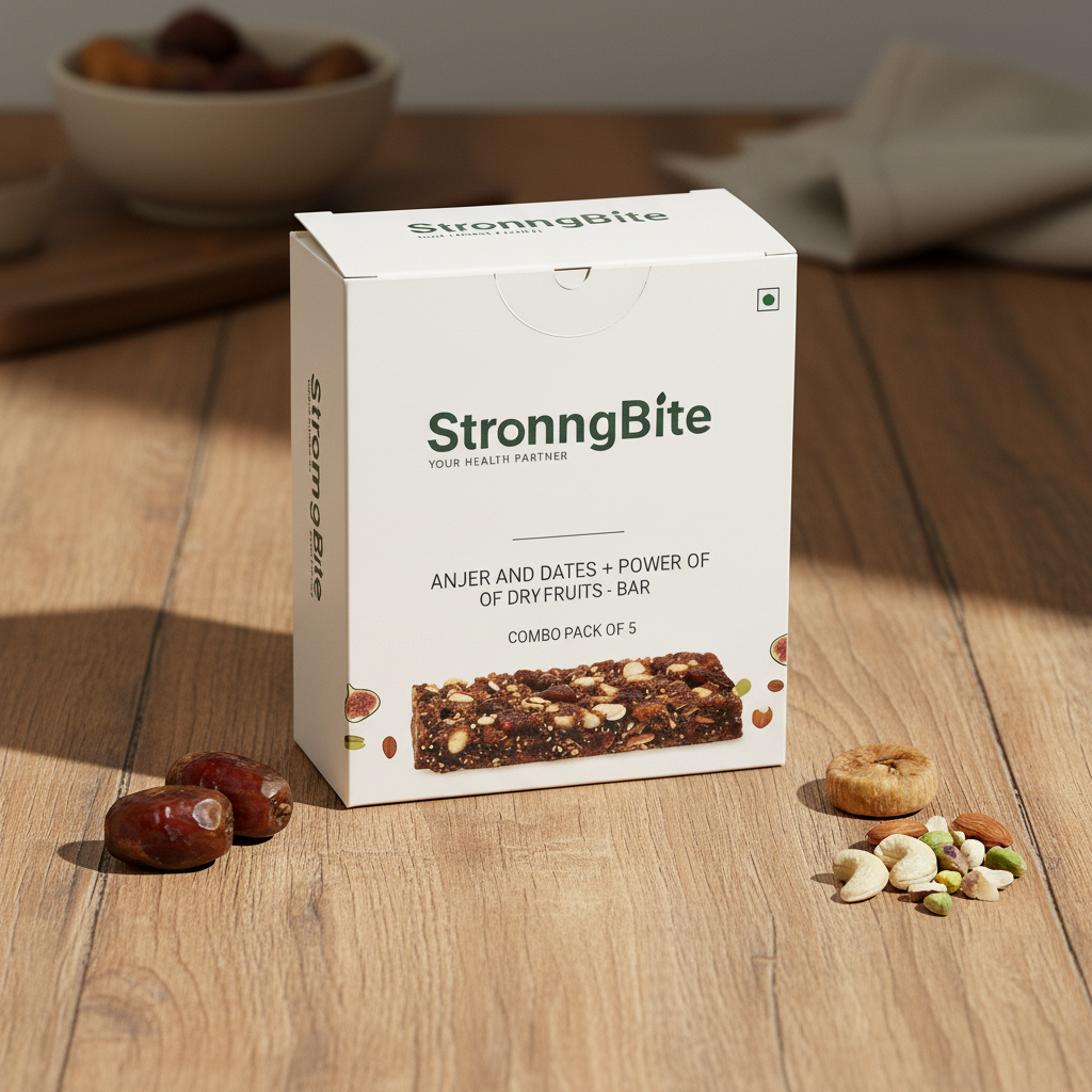 StronngBite Anjeer Energy Bar - Fuel Your Day In The Nature's Way | Better Than Protein Bars